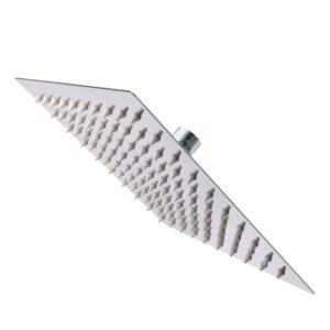 REGADERA DELGADA CUADRADA 8"X8" ACERO INOX. RUGO