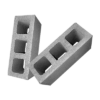 Block de Concreto No. 6 de 3 huecos
