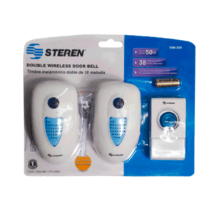 Timbre digital inalambrico 38 tonos 2 campanas