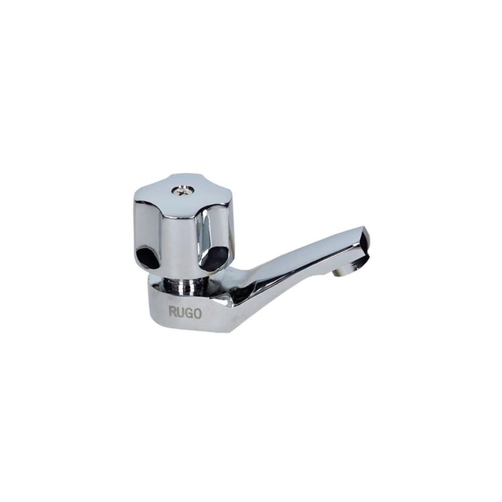 Llave Individual Lavabo Cromo 16-q 1 Pieza Rugo