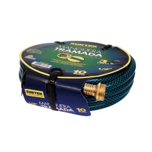 M12T20 Surtek Manguera tramada verde 1/2″ armada conector metal 20m