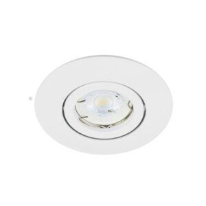 Tecnolite - Lámpara de Techo Dirigible Para Empotrar Downlight, en Color Blanco