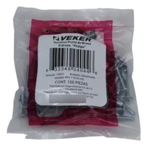 Torn Punta De Broca #8x1'', Bolsa C/100 Pzas Veker 15913