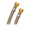 Conector Flexible Para Gas Uso Comercial  1/2" FLARE X 1/2" FLARE x 24" Coflex