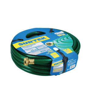 Manguera para jardín tramada con conector metálico 1/2", 15 m Surtek M12T15