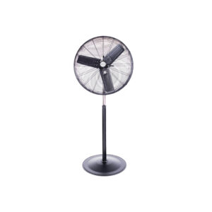 Ventilador De Pie Brisa PI-30 Negro Con 3 Aspas De Aluminio, 30" De Diámetro