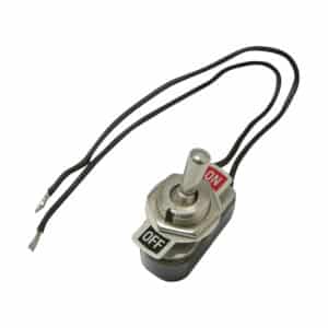 Surtek 136555 Apagador de palanca metal con cable de 14 cm 6 A, color blanco