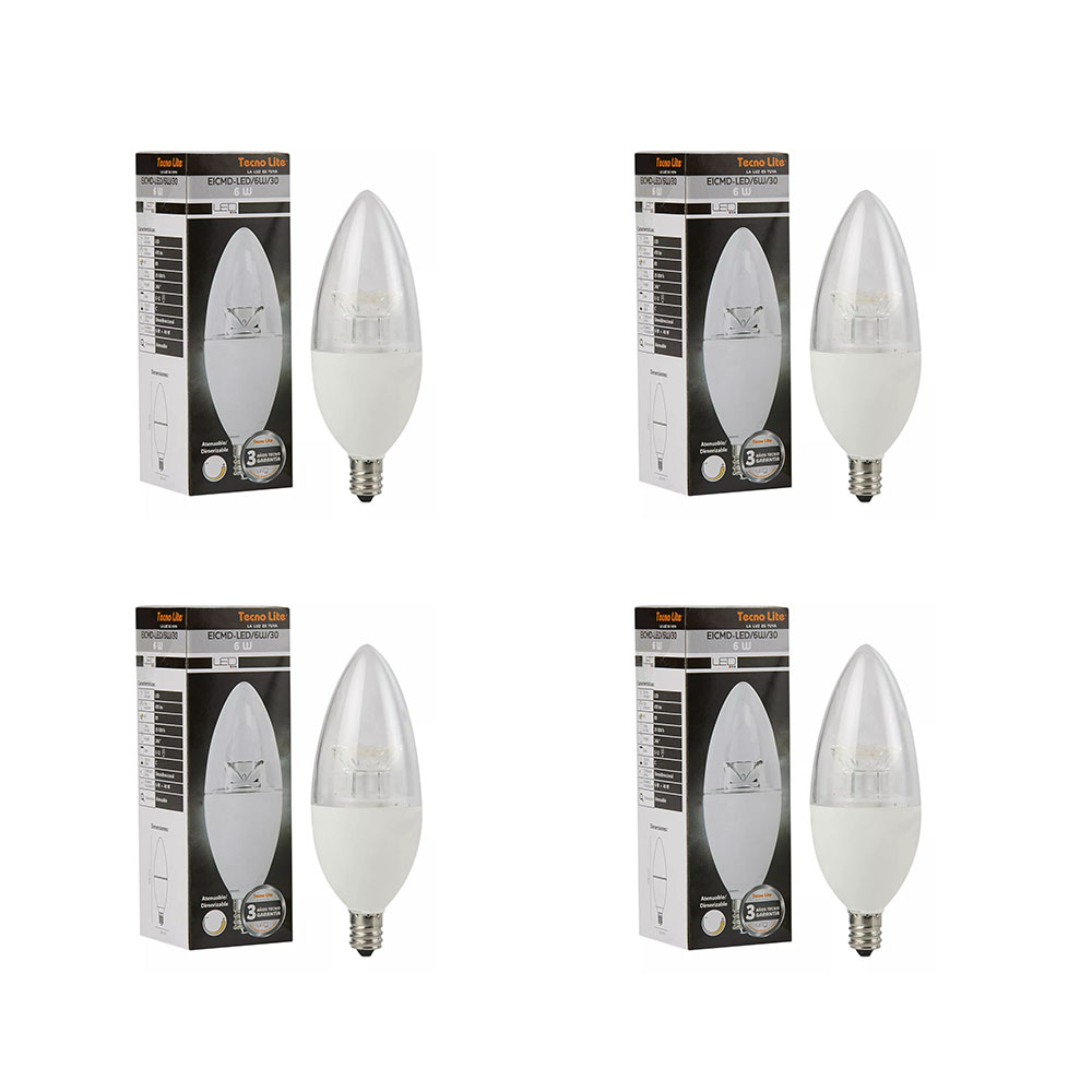 4 Focos Led Vela Tecnolite